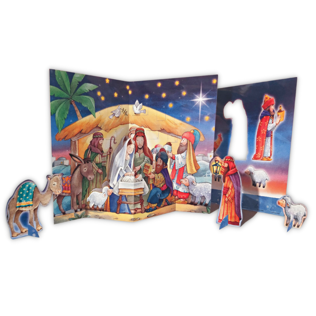 In A Stable Pop Out Christmas Advent Calendar With Characters