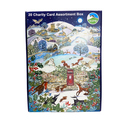 RSPB Box of 20 Birds & Wildlife Assorted Charity Christmas Cards
