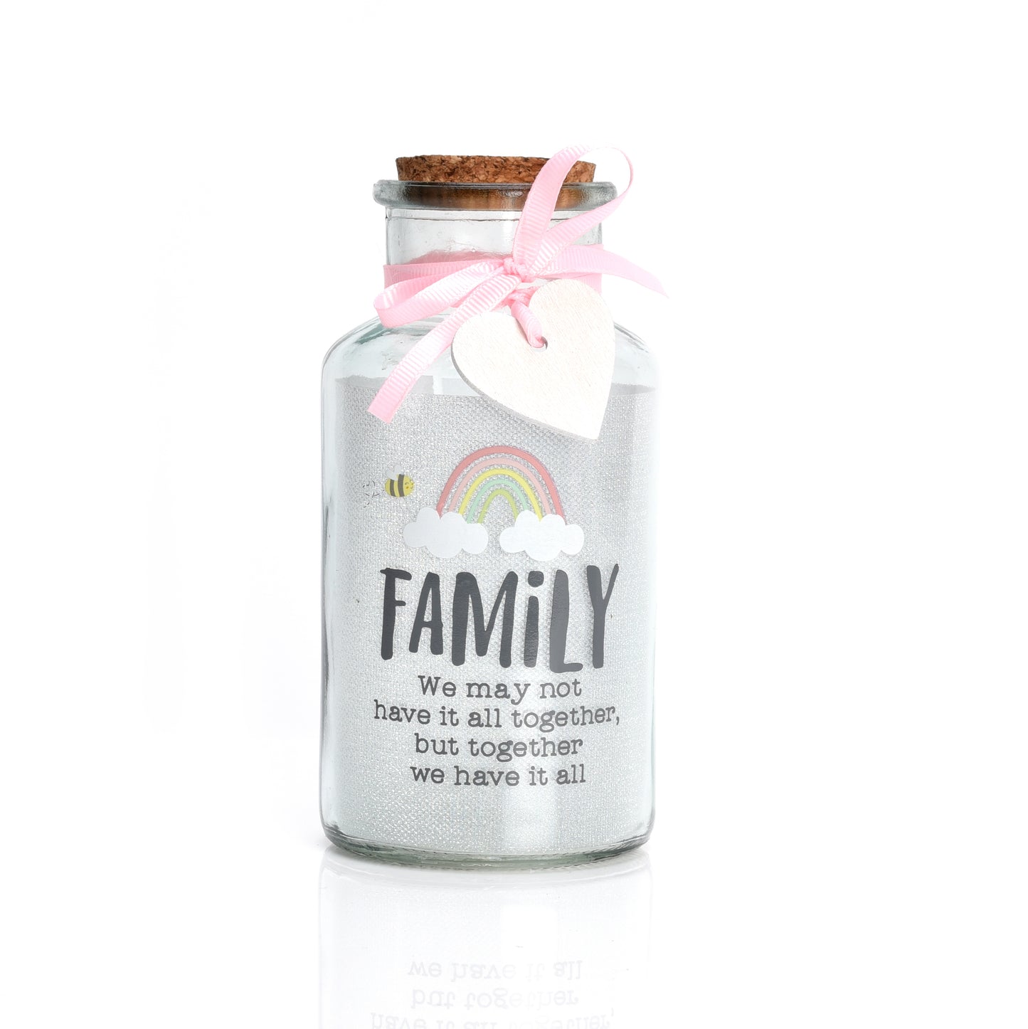 Love Life Family We Have It All Light Up Jar In White