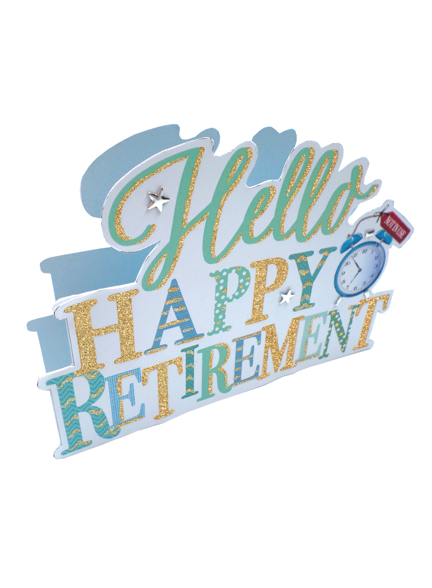 Happy Retirement 3D Paper Dazzle Greeting Card