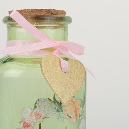Lovely Nan Peaches & Cream Light Up Jar In Green