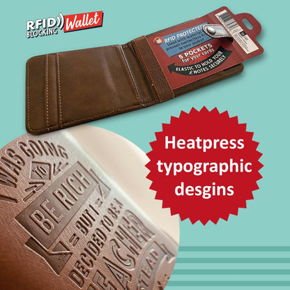 I Was Going To Be Rich But I Became A Electrician RFID Card Wallet