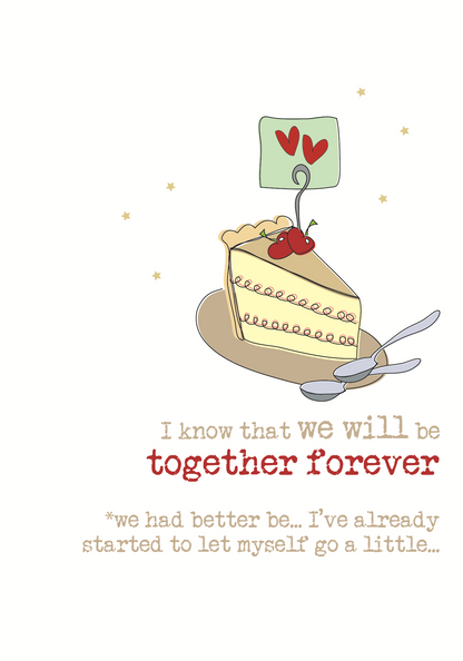 Happy Anniversary To Us Sparkle Finished Greeting Card