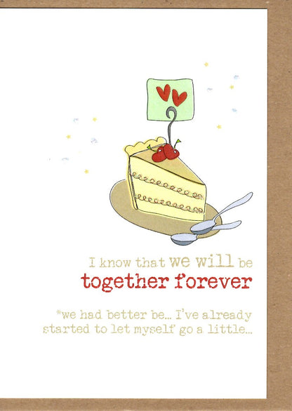 Happy Anniversary To Us Sparkle Finished Greeting Card