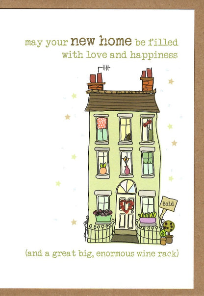 New Home Sparkle Finished Greeting Card