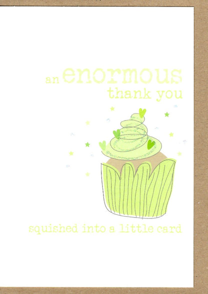 Enormous Thank You Sparkle Finished Greeting Card