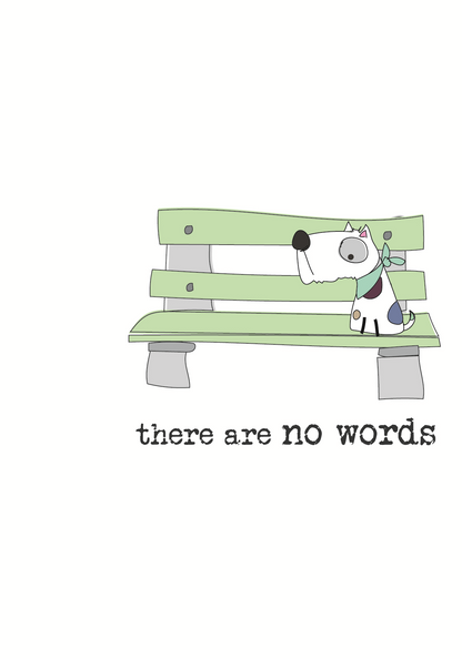 There Are No Words Sparkle Finished Greeting Card