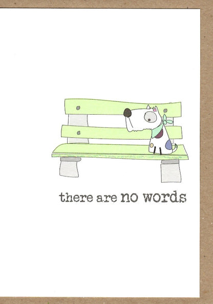There Are No Words Sparkle Finished Greeting Card