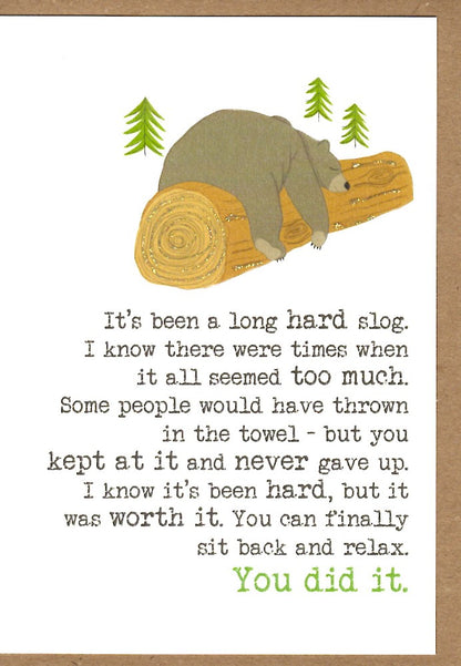 You Did It Sparkle Finished Greeting Card