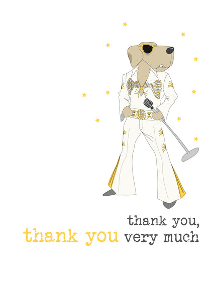 Thank You Very Much Sparkle Finished Greeting Card