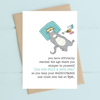 Still A Rock Star Birthday Greeting Card