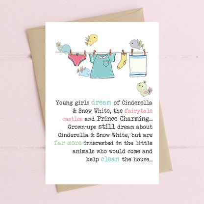 Cinderella & Snow White Greeting Card