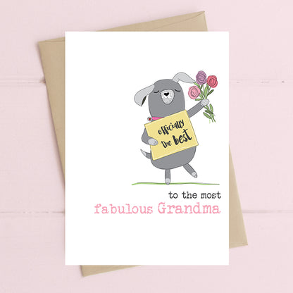 The Most Fabulous Grandma Greeting Card