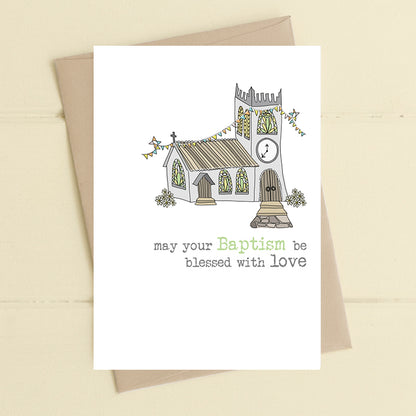 Your Baptism Be Blessed With Love Greeting Card