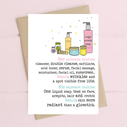 Skin More Radiant Than A Glowstick Greeting Card