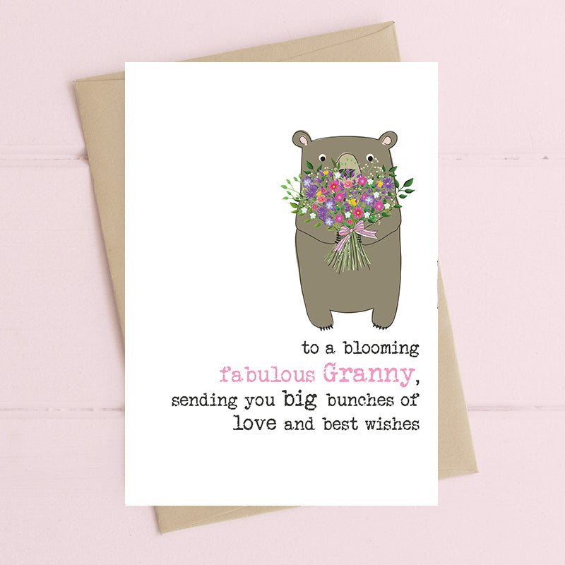 Blooming Fabulous Granny Birthday Greeting Card