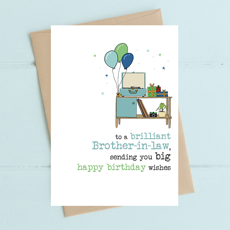 Brilliant Brother-In-Law Happy Birthday Greeting Card