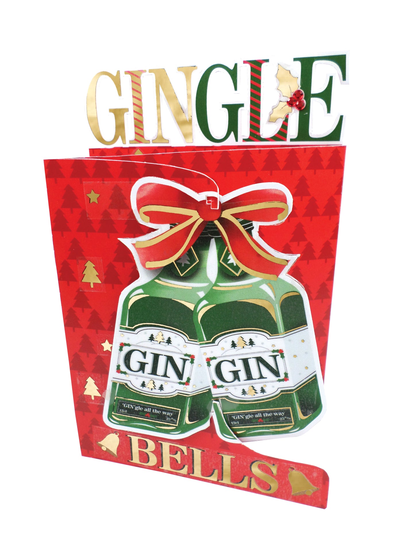 Happy Christmas Gingle Bells  3D Christmas Card