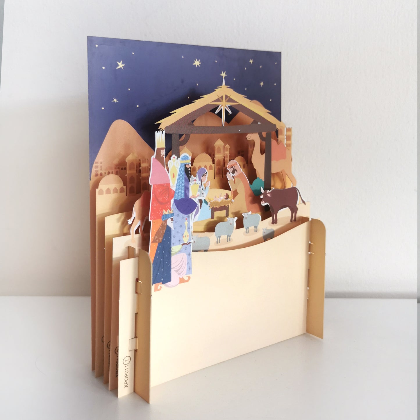 Xmas Nativity Of Jesus Scene 3D Pop Up Christmas Greeting Card